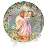 Тарелка фарфора 26,7 см Believe in Angels Нежный ангел