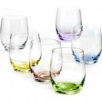 Набор стаканов низких Bohemia Rainbow 300 мл 6 пр b25180-D4662