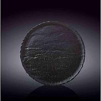 Тарелка круглая Wilmax Slatestone Black 25,5 см WL-661126