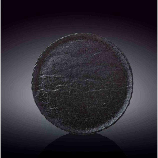 Тарелка круглая Wilmax Slatestone Black 25,5 см WL-661126 - фото 1 - id-p10463940