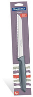 Нож для хлеба Tramontina Plenus grey 203 мм инд.блистер 23422/168