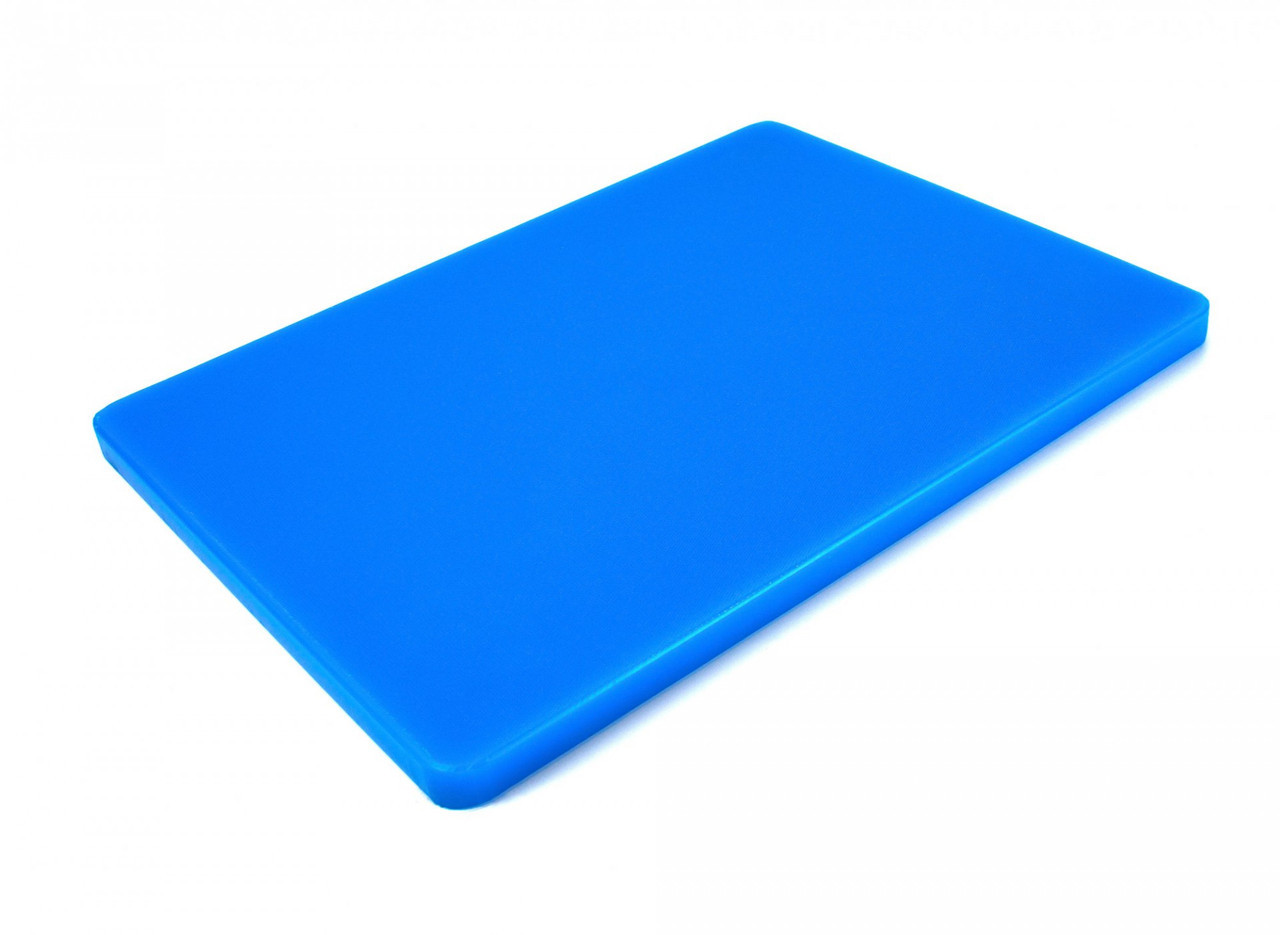 Двусторонняя разделочная доска LDPE, 400 * 300 * 20 мм, синяя. Доска для нарезки и разделки 113033NK - фото 1 - id-p10464802