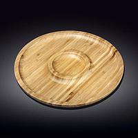 Блюдо круглое Wilmax Bamboo 25 см 2-х секц. WL-771047