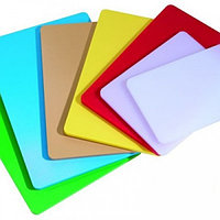 Доска разделочная пластиковая разных цветов 400*300*50 мм (шт) Империя Посуды EMP_2543