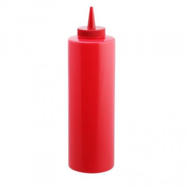 Диспенсер пластиковый для соусов и сиропов красного цвета V 700 мл (шт) Империя Посуды EMP_7080 - фото 1 - id-p10462815