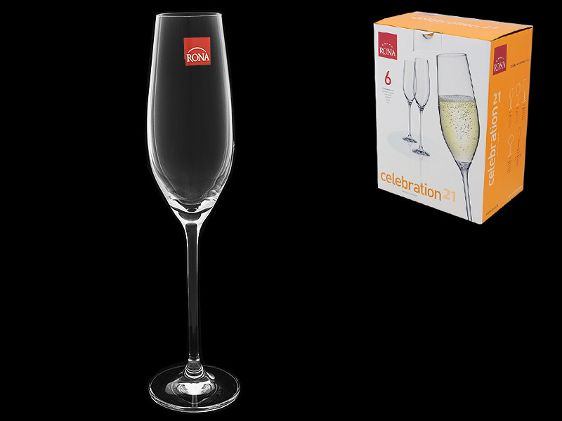 Набор бокалов для шампанского Rona Celebration 210 мл 6 пр. 6272 210 - фото 1 - id-p10465336