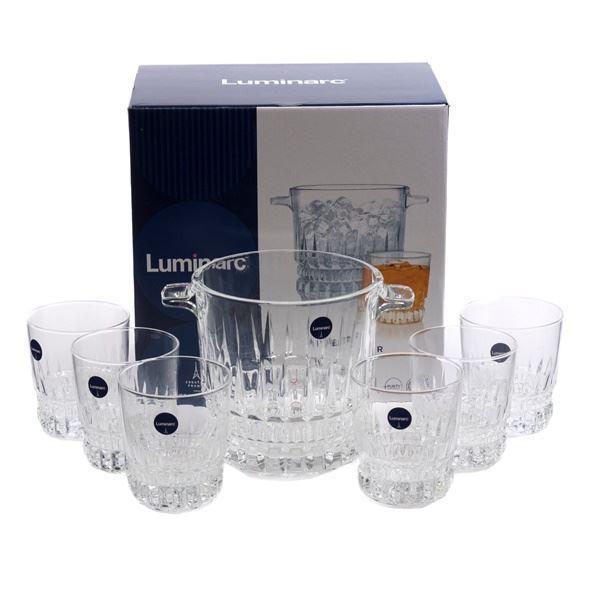 Набор для напитков Luminarc Imperator 7 пр (ведро для льда + 6 стаканов) P6008 - фото 1 - id-p10463605