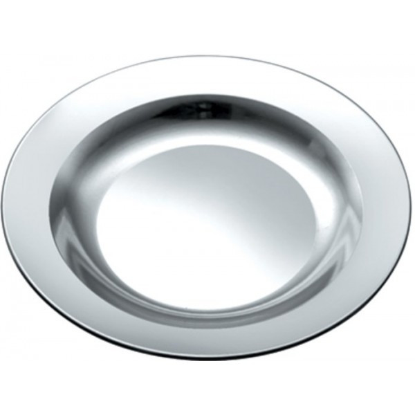 Тарелка нержавеющая круглая V 550 мл диаметр 220 мм (шт) Империя Посуды EMP_1622 - фото 1 - id-p10463258