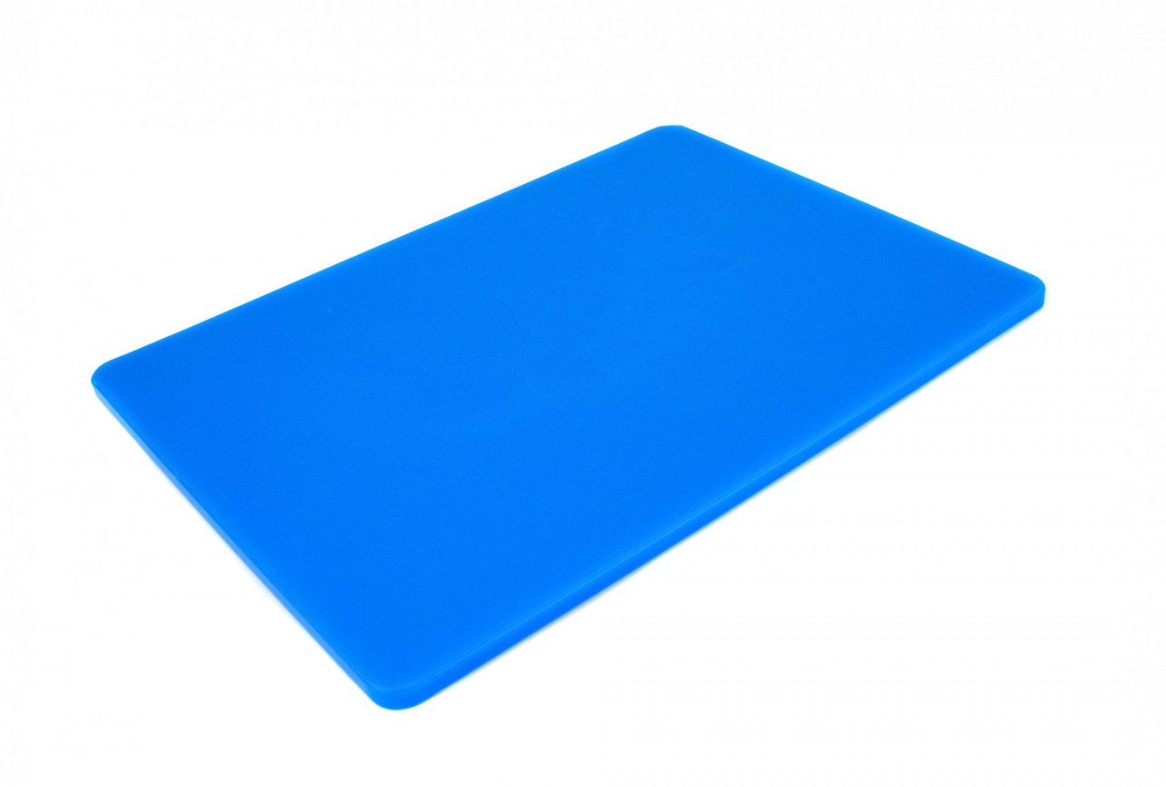 Двусторонняя разделочная доска LDPE, 400 * 300 * 10 мм, синяя. Доска для нарезки и разделки 113051NK - фото 1 - id-p10464920