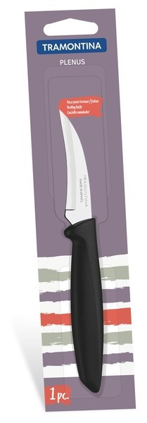 Нож шкуросъемный Tramontina Plenus black 76 мм инд.блистер 23419/103 - фото 1 - id-p10466912