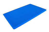 Двусторонняя разделочная доска LDPE, 600 * 400 * 13 мм, синяя. Доска для нарезки и разделки 113039NK