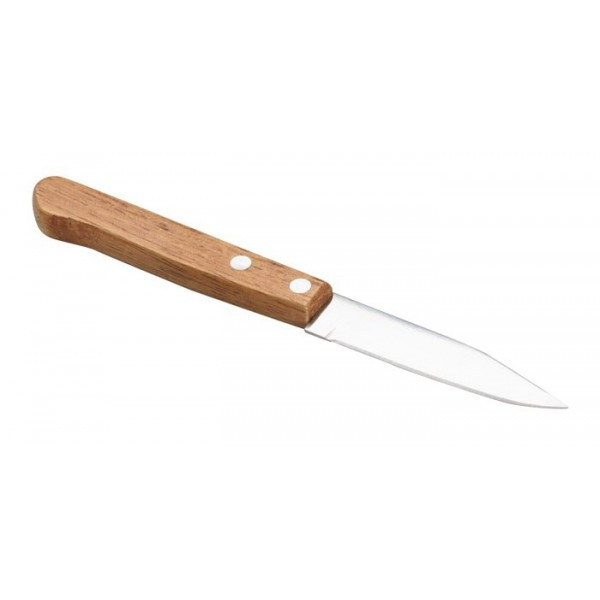 Нож для стейка нержавеющий с деревянной ручкой L 170 мм (шт) Империя Посуды EMP_1257 - фото 1 - id-p10466499