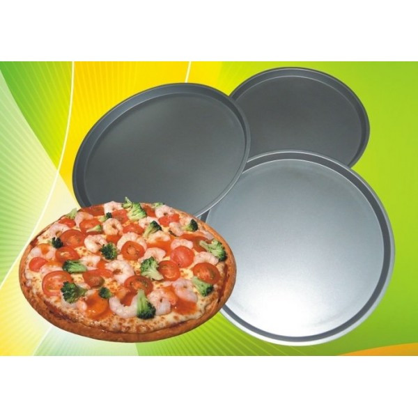 Форма антипригарная круглая для пиццы диаметр 310*290*260 мм;H 20 мм (набор 3 шт) Империя Посуды EMP_9860 - фото 1 - id-p10466501