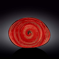 Блюдо камень Wilmax Spiral Red 33х24,5 см WL-669242