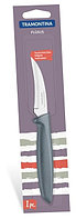 Нож разделочный, шкуросъемный Tramontina Plenus grey 76 мм инд. блистер 23419/163