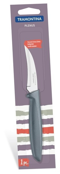 Нож разделочный, шкуросъемный Tramontina Plenus grey 76 мм инд. блистер 23419/163 - фото 1 - id-p10470630
