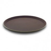 Поднос круглый из стекловолокна коричневая FoREST 36 см 583500 FD