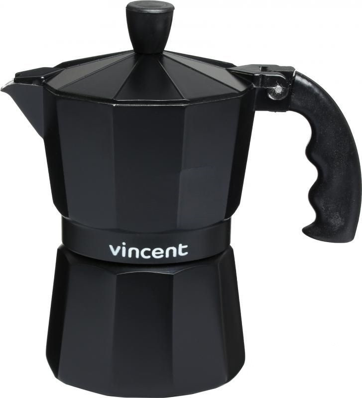 Гейзерная кофеварка на 6 чаш. Vincent алюм., VC-1366-300 - фото 1 - id-p10467460