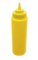Бутылка для соусов с мерной шкалой 710 мл. желтая 107022NK