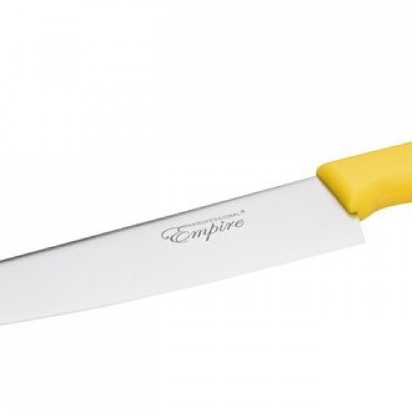 Нож профессиональный с желтой ручкой L 430 (шт) Империя Посуды EMP_3083 - фото 1 - id-p10468802