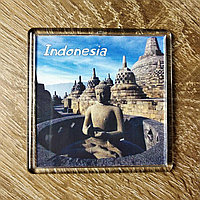 Акриловый сувенирный магнит "Индонезия"