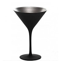 Бокал для мартини Stoelzle Olympic 240 мл матовый черный/серебро 1409325