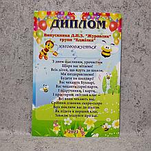 Диплом выпускника ДУЗ "Пчёлка"