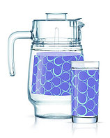 Набор для воды Luminarc Soffici Purple (кувшин 1,6л, стакан 270 мл-6 шт) 7 пр P0963