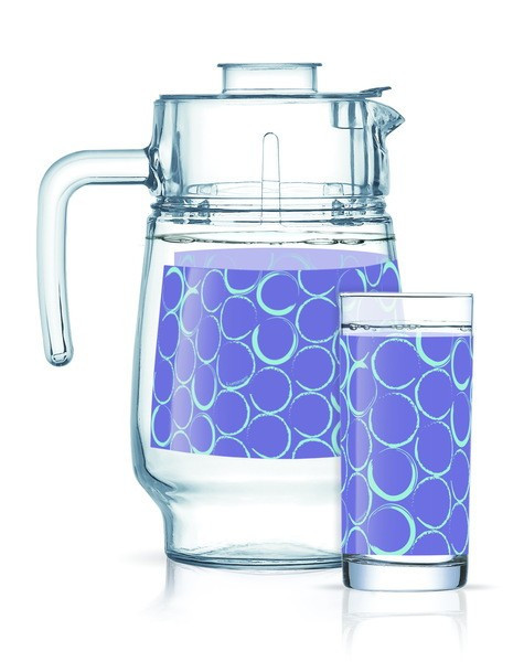 Набор для воды Luminarc Soffici Purple (кувшин 1,6л, стакан 270 мл-6 шт) 7 пр P0963 - фото 1 - id-p10470758