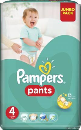 Pampers Pants 4 Maxi (52 шт) - фото 1 - id-p10470850