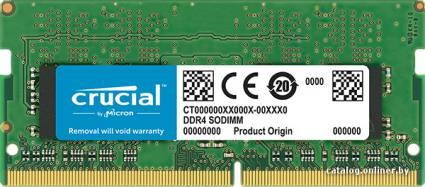 Crucial 4GB DDR4 SODIMM PC4-19200 [CT4G4SFS824A] - фото 1 - id-p10471158
