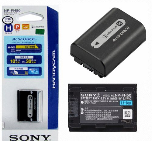Dilux - Sony NP-FH50 6.8V 900mAh Li-ion аккумуляторная батарея к видеокамере - фото 1 - id-p4773593