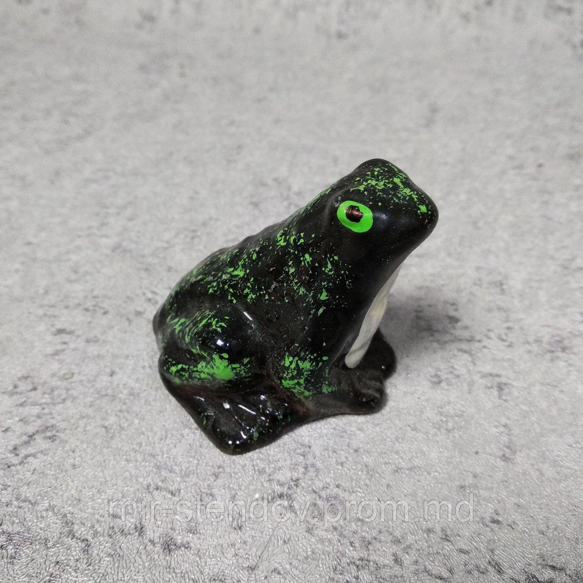 Керамическая фигурка "Лягушка" (Чёрная), фото 1