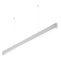 Светодиодный LED светильник GTV, 40W (EMC+), ширина 28мм, 4000К, IK08, подвесной, линейный, алюминий, LIVIA.