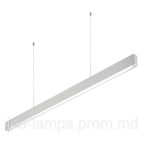 Светодиодный LED светильник GTV, 40W (EMC+), ширина 28мм, 4000К, IK08, подвесной, линейный, алюминий, LIVIA. - фото 1 - id-p10472425