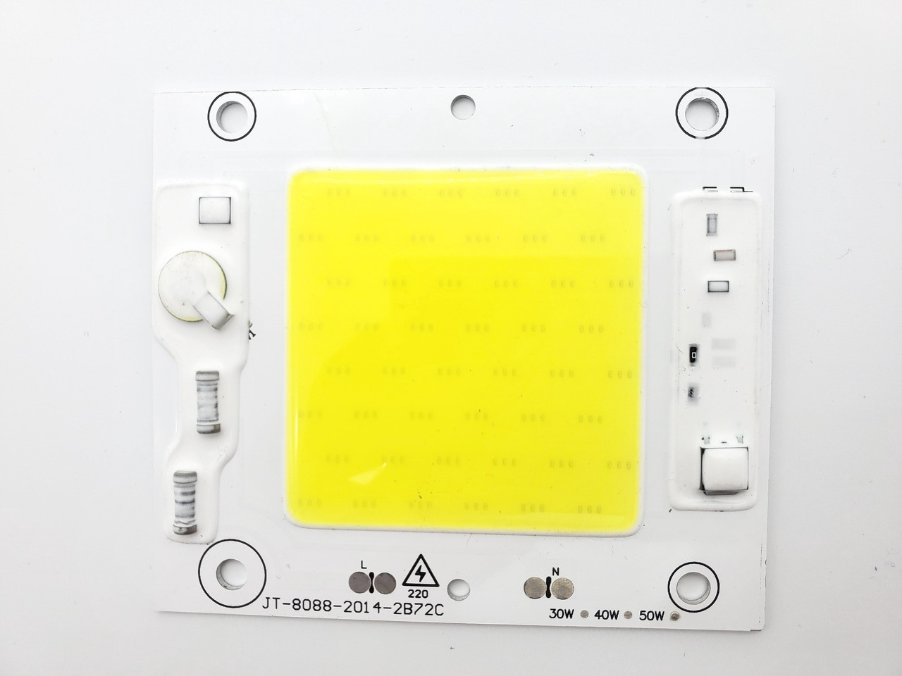 Сверхъяркая светодиодная LED матрица 50Ватт 220V ( встроенный драйвер ) 88*80mm - фото 1 - id-p10475054