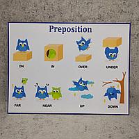 Стенд для кабинета английского языка "Preposition"