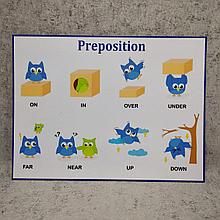 Стенд  для кабинета английского языка "Preposition"