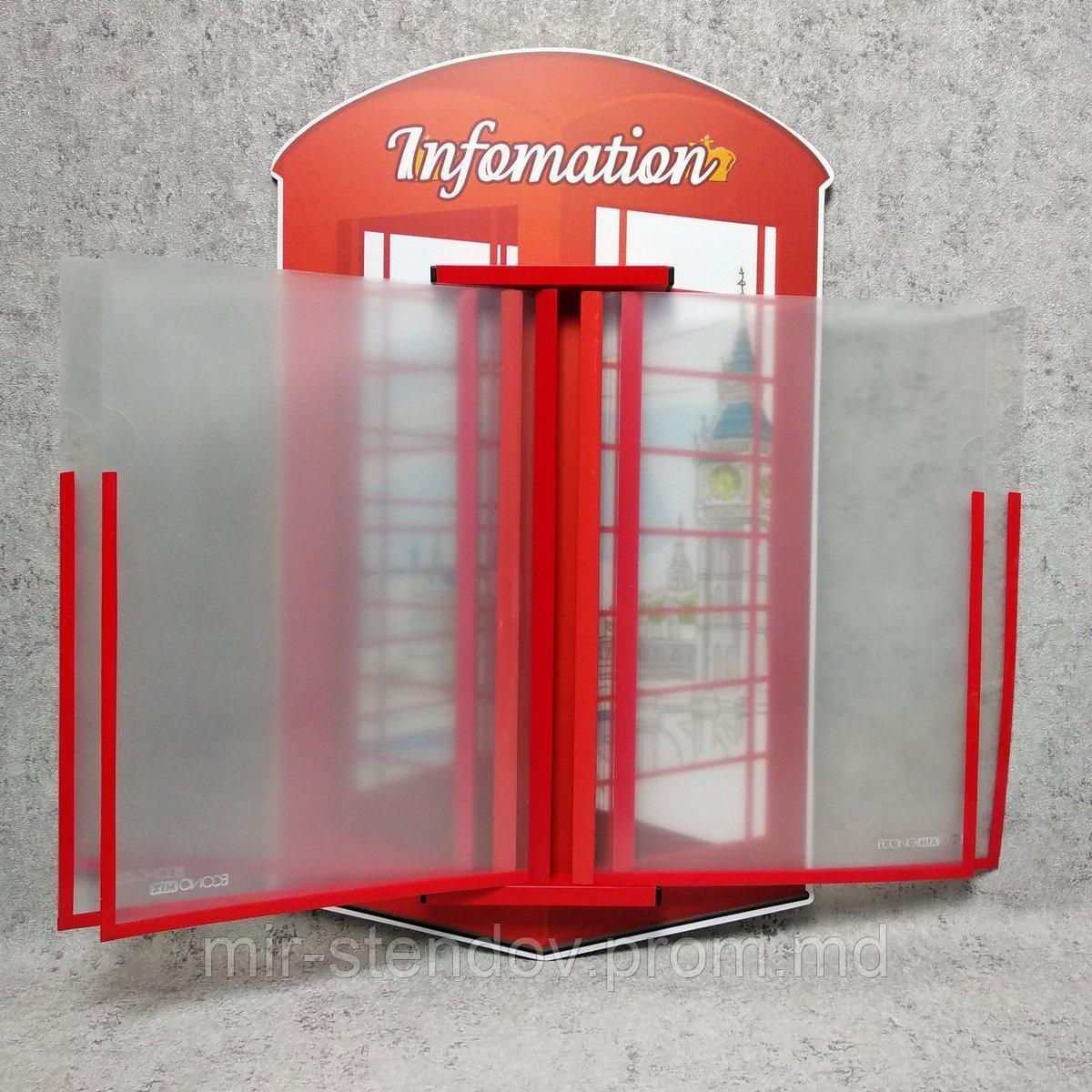Стенд-книжка  для кабинета английского языка. Телефонная будка, фото 1