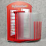 Стенд-книжка  для кабинета английского языка. Телефонная будка, фото 5