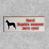Табличка Двор охраняет сука, фото 2