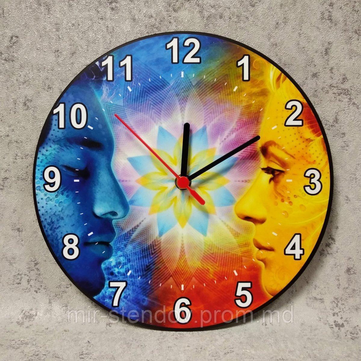 Настенные часы "Мужская и женская энергии". Круглые, фото 1