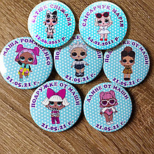 Значок металлический ЛОЛ с именами детей