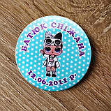 Значок металлический ЛОЛ с именами детей, фото 9