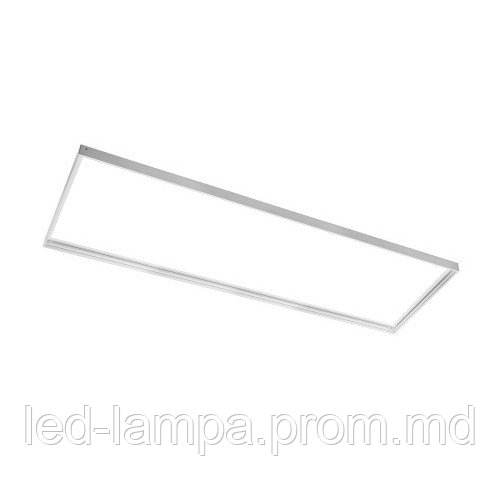 Переходная/монтажная алюминиевая рамка GTV G-Tech для светодиодных панелей 30x120см, монтаж без шурупов, белая - фото 1 - id-p10475350