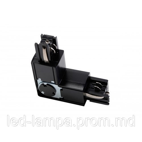 Соединитель электрический для шинопровода GTV, трёхфазный, L 90°, регулируемый, чёрный. ЕВРОПА! - фото 1 - id-p10475491