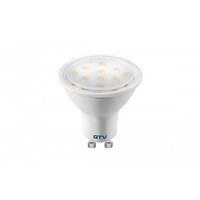 Светодиодная LED лампа GTV, 4W, GU10, 3000К тёплое свечение. ЕВРОПА!!! Гарантия - 3 года