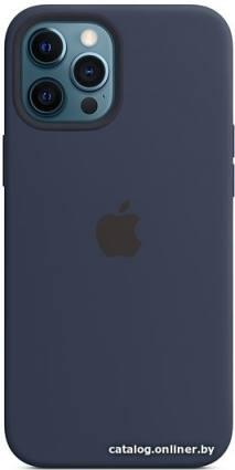 Apple MagSafe Silicone Case для iPhone 12 Pro Max (темный ультрамарин) - фото 1 - id-p10475551