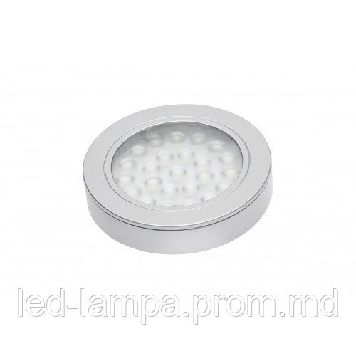 Светодиодный LED светильник GTV, 1.7W, 3000K, 12V, накладной/встраиваемый, круглый, пластиковый, VASCO - фото 1 - id-p10476910