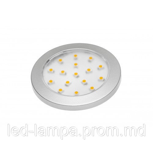 Светодиодный LED светильник GTV, 1.7W, 6400K, 12V, накладной/встраиваемый, круглый, пластиковый, VASCO - фото 1 - id-p10476913